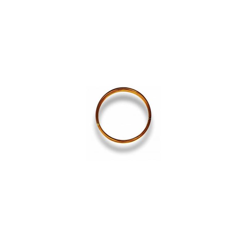 Alambre de aluminio – N.º 2 (0,7 mm) × 10 m – Oro