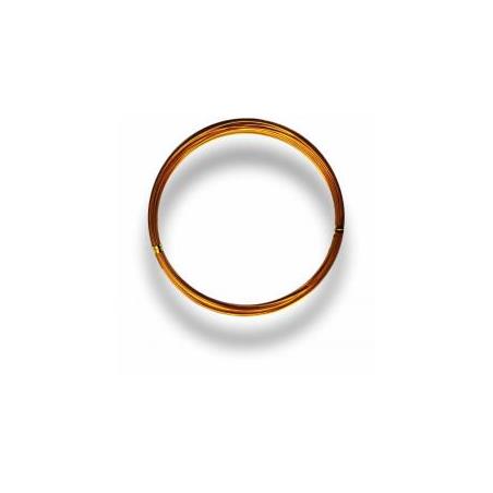 Alambre de aluminio – N.º 2 (0,7 mm) × 10 m – Oro