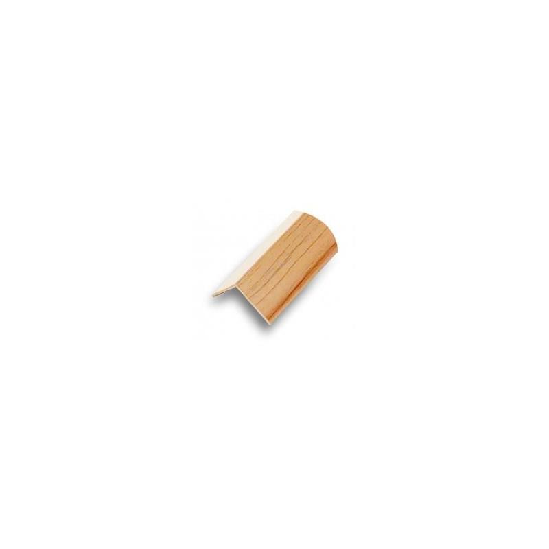 Ángulo PVC – 20 × 20 × 2 mm – 2,5 m – Adhesivo 3M – Madera clara