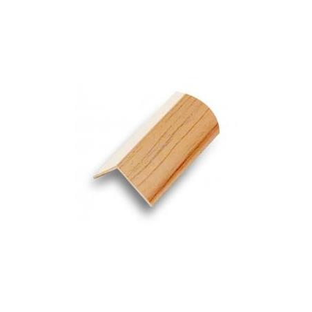 Ángulo PVC – 20 × 20 × 2 mm – 2,5 m – Adhesivo 3M – Madera clara
