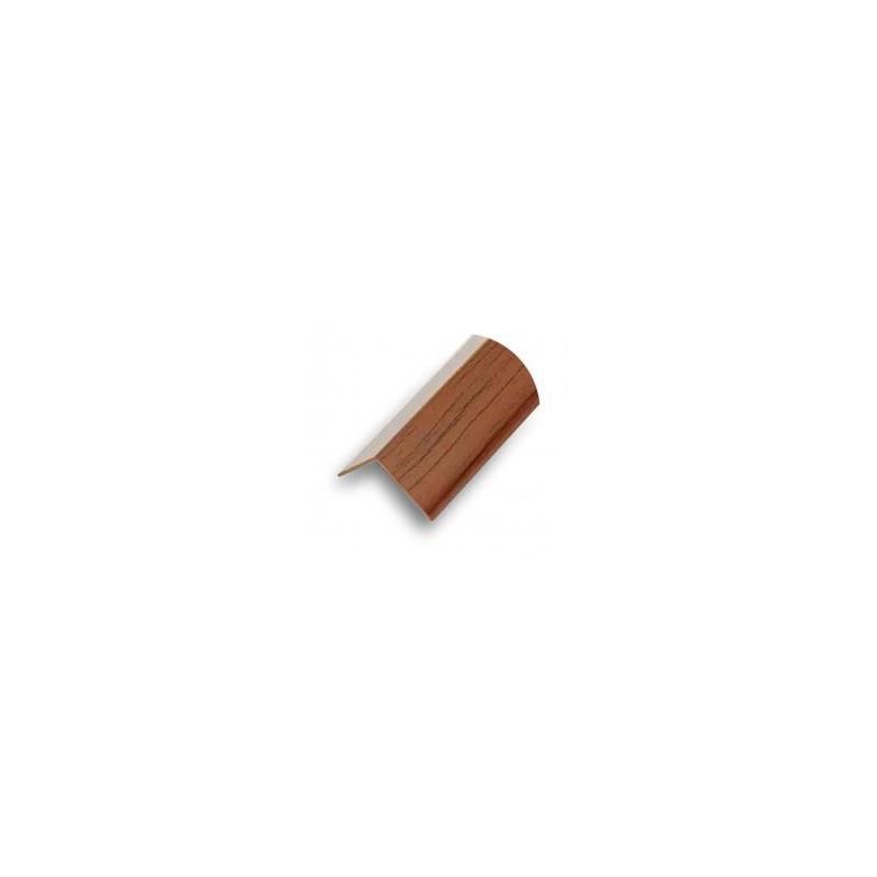 Ángulo PVC – 20 × 20 × 2 mm – 2,5 m – Adhesivo 3M – Madera oscura