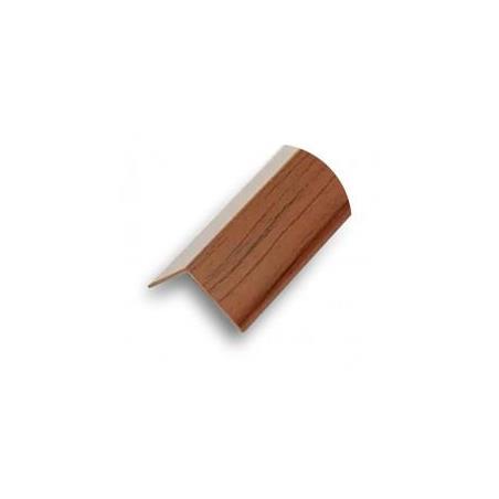 Ángulo PVC – 25 × 25 × 2 mm – 2,5 m – Adhesivo 3M – Madera oscura