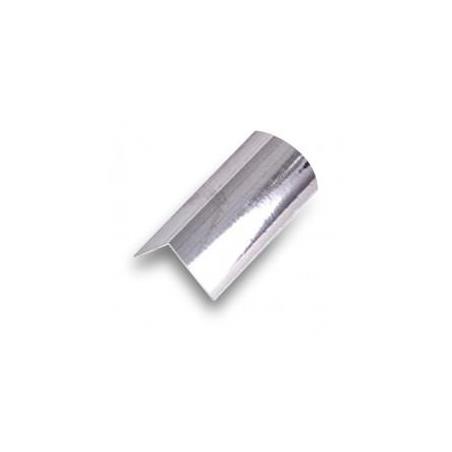 Ángulo PVC – 25 × 25 × 2 mm – 2,5 m – Adhesivo 3M – Plata