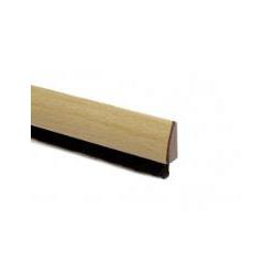 Burlete curvado – Puerta – 1 m – Pelo 15 mm – Adhesivo acrílico – Pino