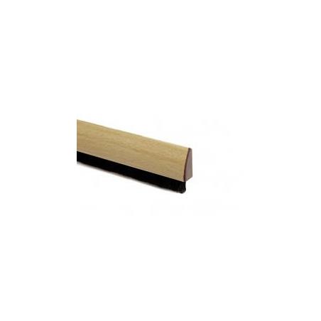 Burlete curvado – Puerta – 1 m – Pelo 15 mm – Adhesivo acrílico – Pino