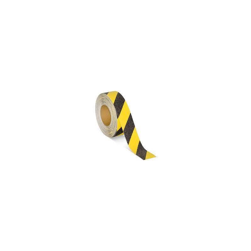 Cinta antideslizante adhesiva – 25 mm × 15 m – Negra/Amarilla