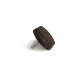 Deslizadores de fieltro con clavo – Ø 28 mm – 4 uds. – Marrón