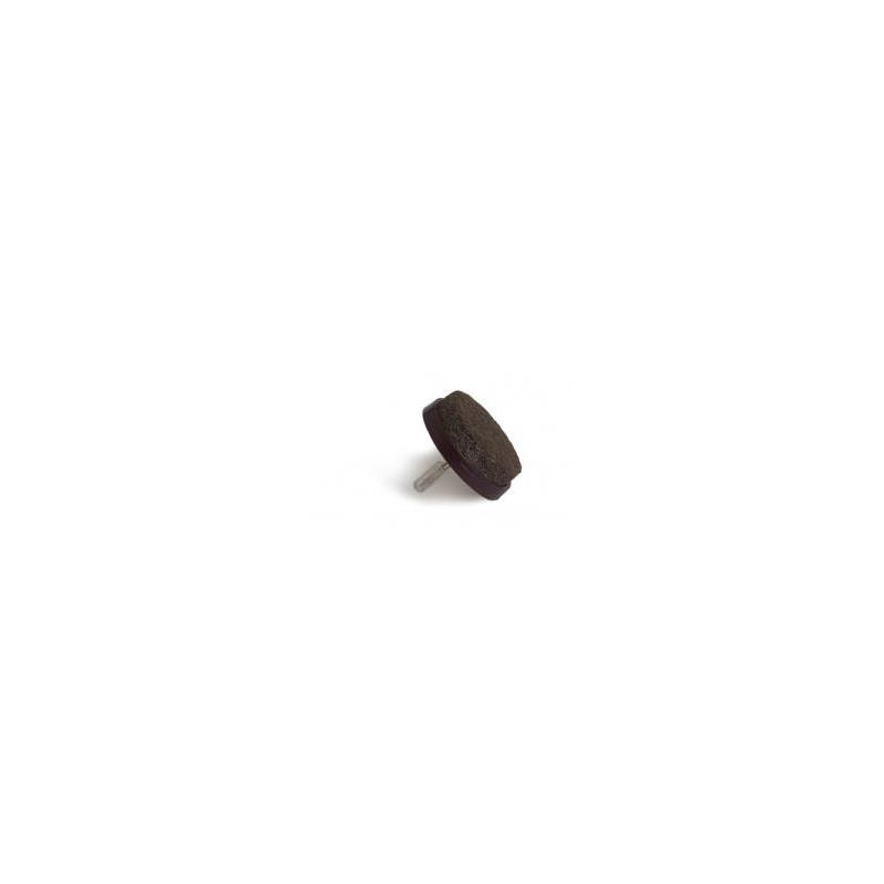 Deslizadores de fieltro con clavo – Ø 28 mm – 4 uds. – Marrón