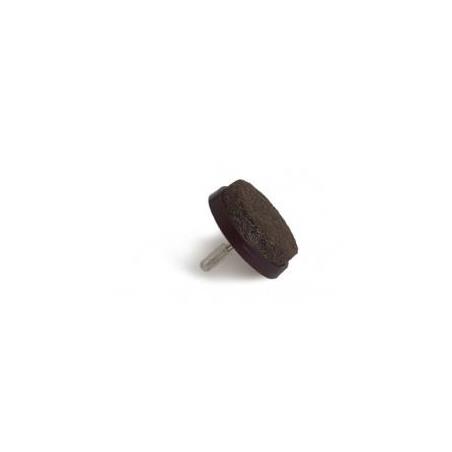 Deslizadores de fieltro con clavo – Ø 28 mm – 4 uds. – Marrón