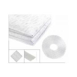 Tela mosquitera de poliéster 100 % – 1,3 × 1,5 m – Autoadhesiva – Blanca