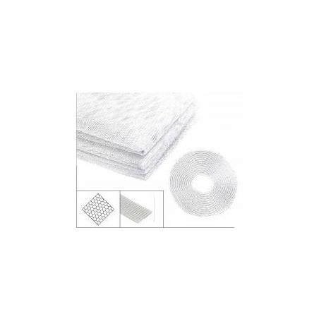 Tela mosquitera de poliéster 100 % – 1,3 × 1,5 m – Autoadhesiva – Blanca