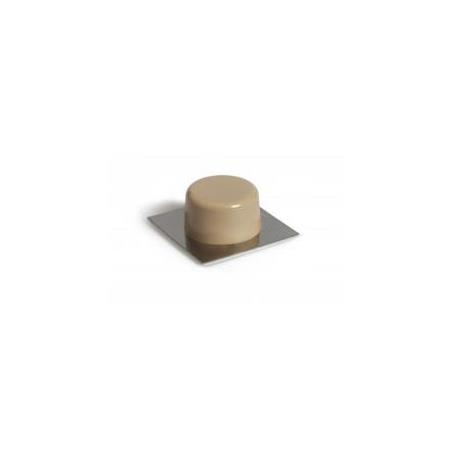 Tope de puerta – Base metálica – Adhesivo – 25 uds. – Beig