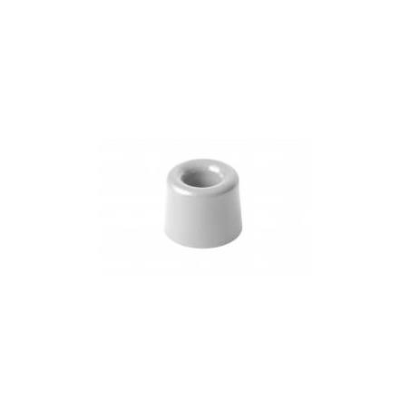 Tope de goma – 30 × 24 mm – Con taco y tornillo – 25 uds. – Blanco