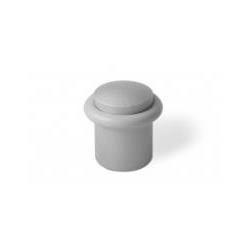 Tope metálico cilíndrico – 20 × 28 mm – Con taco y tornillo – 25 uds. –Cromo