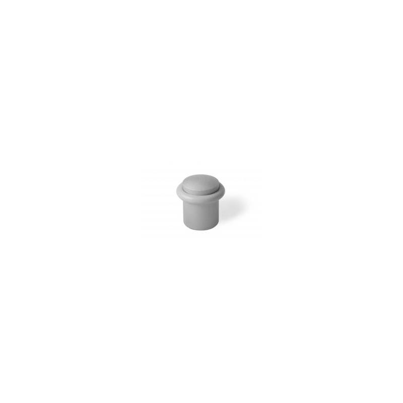 Tope metálico cilíndrico – 20 × 28 mm – Con taco y tornillo – 25 uds. –Cromo
