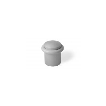 Tope metálico cilíndrico – 20 × 28 mm – Con taco y tornillo – 25 uds. –Cromo