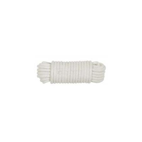 MAD. ALGODON TRENZADO 5MM.15MTS.BLANCO