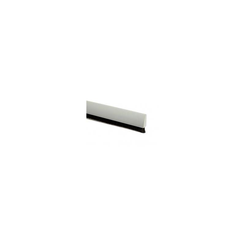 Burlete curvado puerta – 1 m – Pelo 15 mm – Adhesivo acrílico – Blanco