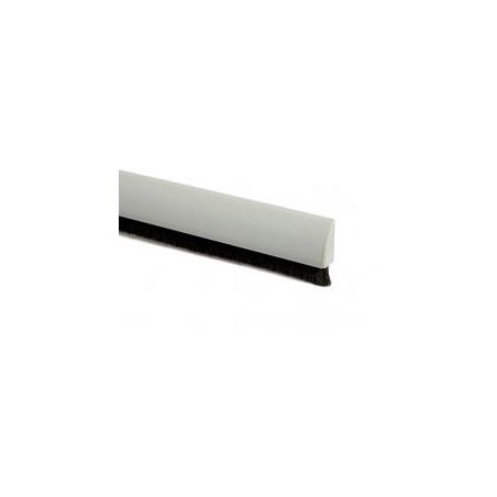 Burlete curvado puerta – 1 m – Pelo 15 mm – Adhesivo acrílico – Blanco
