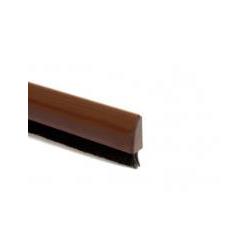 Burlete curvado puerta – 1 m – Pelo 15 mm – Adhesivo acrílico – Madrea oscura