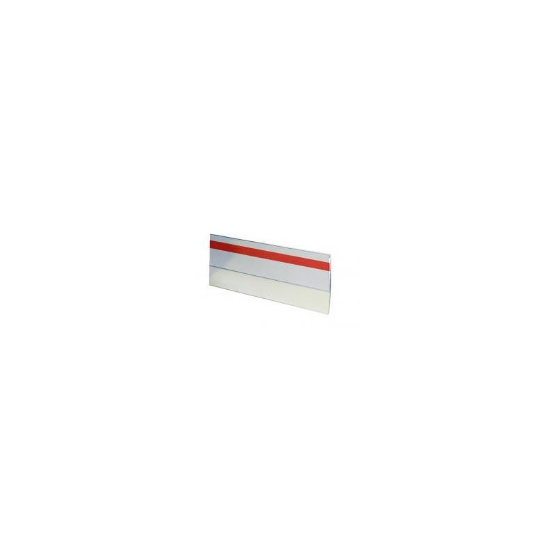 Burlete bajo puerta de goma – 1 m – Goma 15 mm – Adhesivo acrílico – Transparente