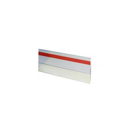 Burlete bajo puerta de goma – 1 m – Goma 15 mm – Adhesivo acrílico – Transparente