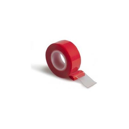 CINTA ADH.2 CARAS CON MALLA 19MM.X1.50 CM,TRANSP.