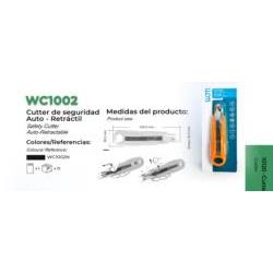 CUTTER DE SUGURIDAD AUTO-RETRACTIL. ABS