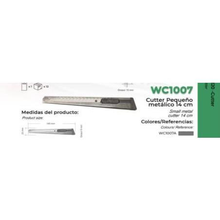 CUTTER PEQUEÑO METALICO.14 CM.