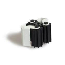 CUELGA ESCOBAS CON RODILLOS. ADHE/TORNILLOS.NEGRO