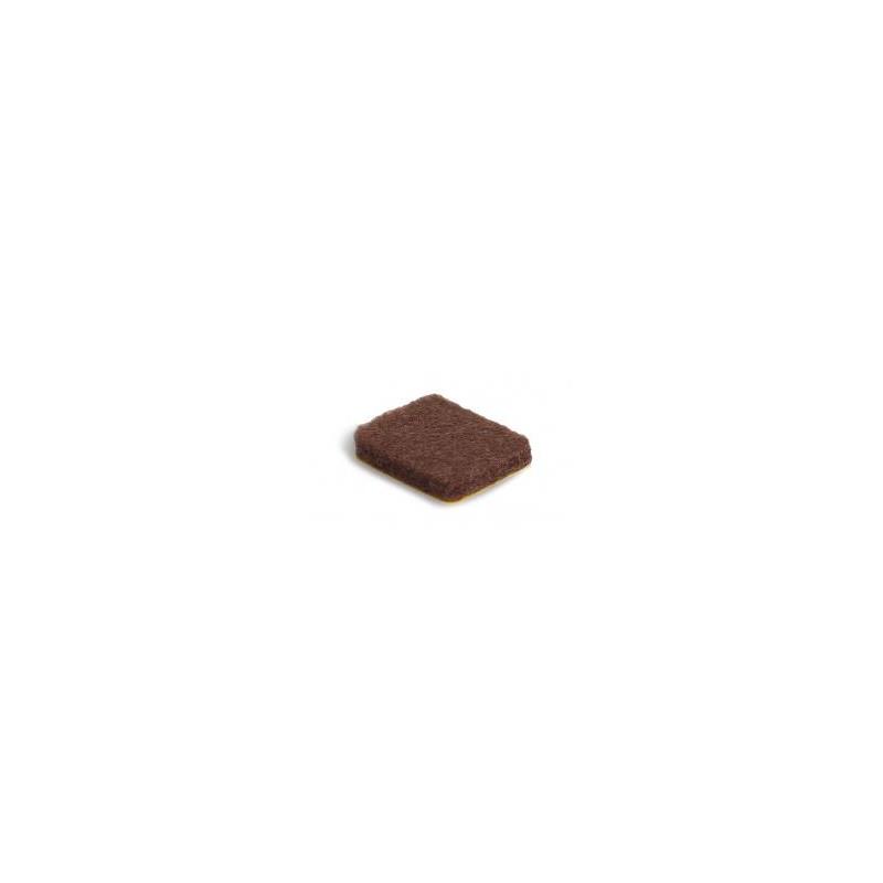 DESLIZADORES.16 RECTÁNG.16X20MM.MARRON