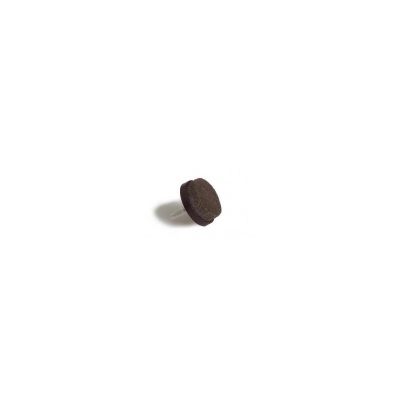 DESLIZADORES/FIELTRO CON CLAVO.8UDS.Ø24MM.MARRON