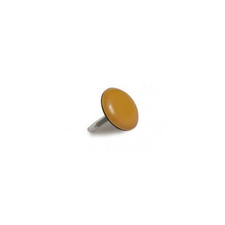 Patin deslizador para muebles  PVC  Ø 22 mm.Con  Clavo .6Uds..Marron