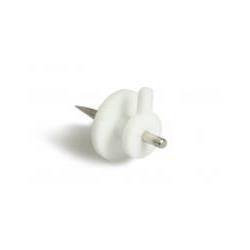 SOPORTE BLANCO  MULTIUSO CON CLAVO. 15 UDS.