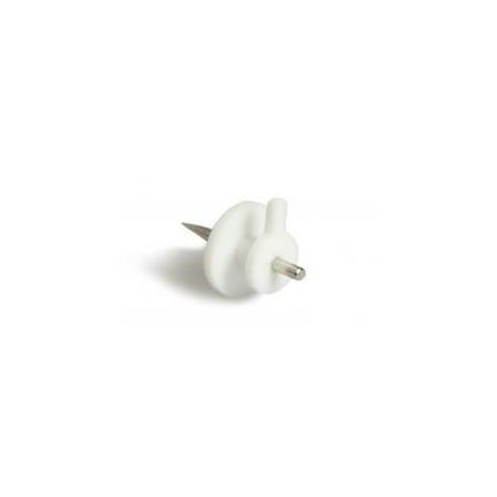 SOPORTE BLANCO  MULTIUSO CON CLAVO. 15 UDS.