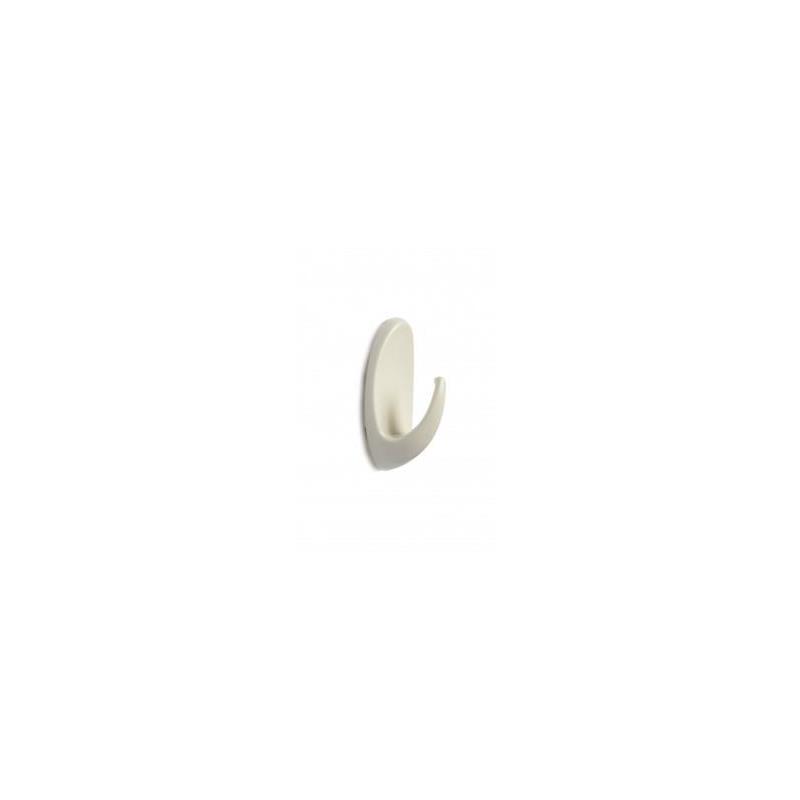 PERCHA PLAST.BLANCA, PEQUEÑA 3,50CMS ADH. ACRILICO