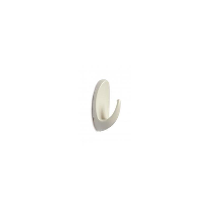PERCHA BLANCA PLAST. MEDIANA 5,40CMS.ADH. ACRILICO