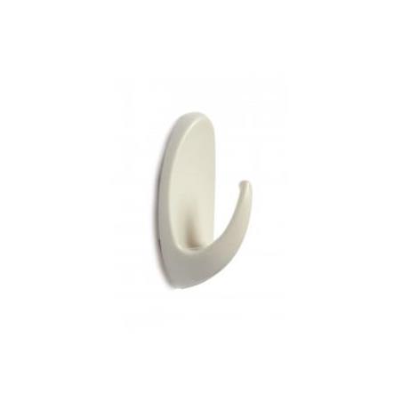 PERCHA BLANCA PLAST. MEDIANA 5,40CMS.ADH. ACRILICO