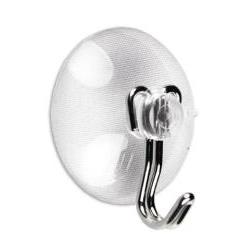COLGADOR VENTOSA TRANSP. Ø 22MM.GANCHO ACERO