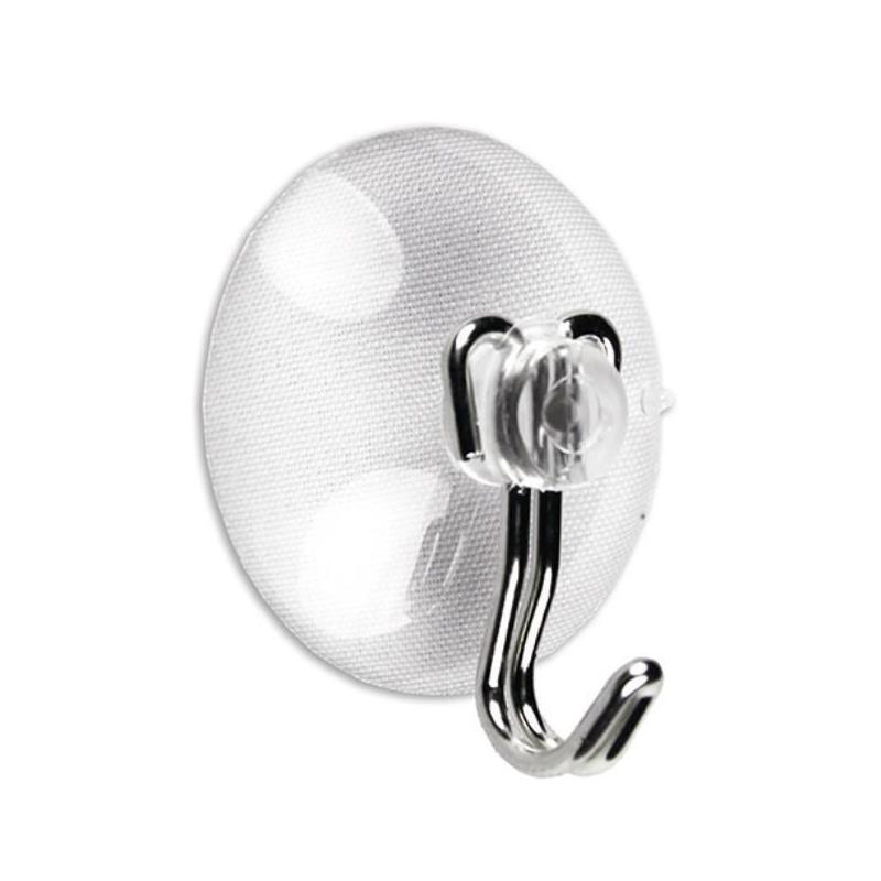 COLGADOR VENTOSA TRANSP. Ø 22MM.GANCHO ACERO