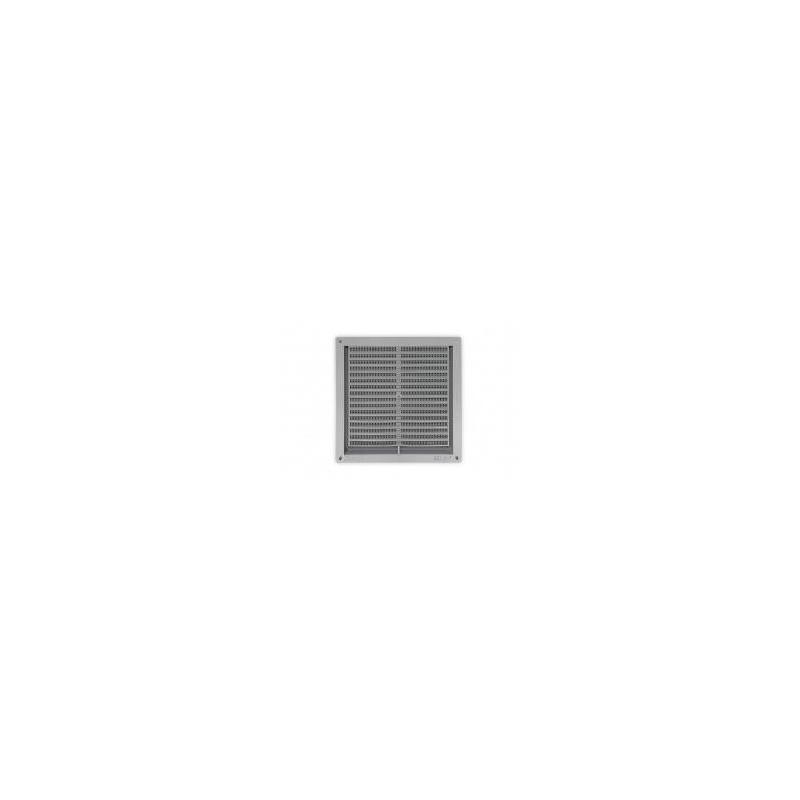 REJILLA PLASTICA CON MOSQUITERA 17X17CM.CROMO-MATE