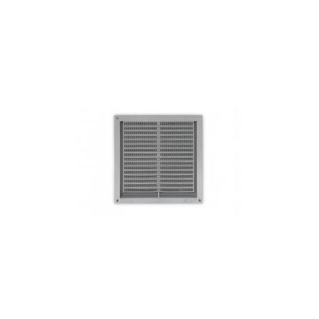 REJILLA PLASTICA CON MOSQUITERA 17X17CM.CROMO-MATE