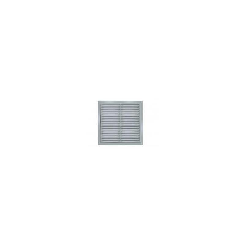 REJILLA PLASTICA CON MOSQUITERA 20X20CM.CROMO-MATE