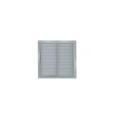 REJILLA PLASTICA CON MOSQUITERA 20X20CM.CROMO-MATE