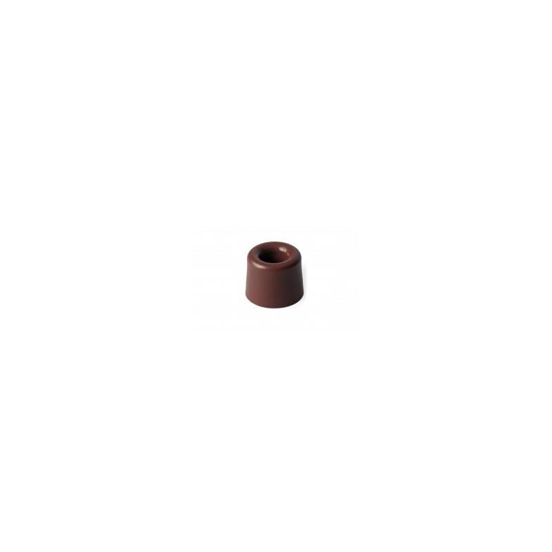 TOPE  DE  GOMA .30X24MM.TACOS-TORNILLO MARRON