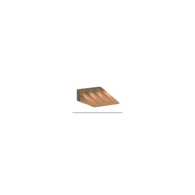 CUÑAS GOMA ENDURECIDA.13 X 30 X 45 MM.MARRON