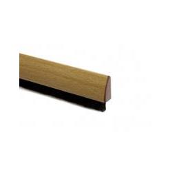 Burlete curvado puerta – 1 m – Pelo 15 mm – Adhesivo acrílico – Madera Clara