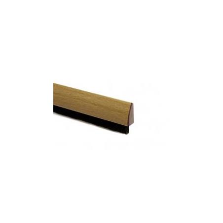 Burlete curvado puerta – 1 m – Pelo 15 mm – Adhesivo acrílico – Madera Clara