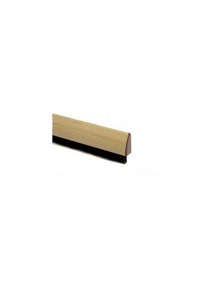 Burlete curvado puerta – 1 m – Pelo 15 mm – Adhesivo acrílico – Pino