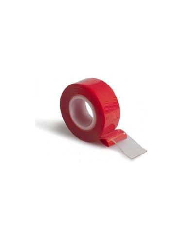 Cinta adhesiva de doble cara con malla – 19 mm × 2,5 m – Transparente